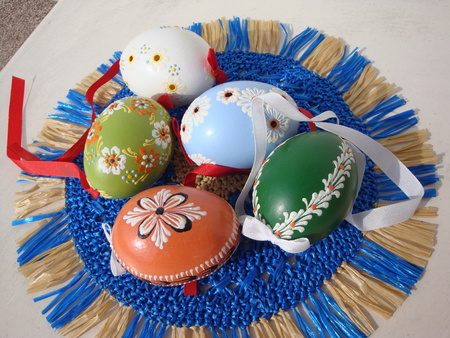 Easter eggsの写真素材