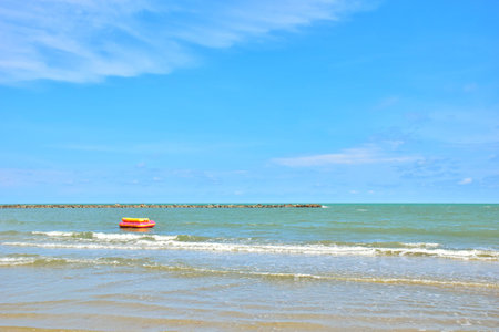 A beautiful view sky and sea.の写真素材