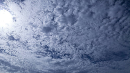 Blue sky and clouds.の写真素材