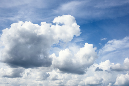 Blue sky background with clouds