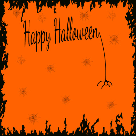 Festive Halloween background with empty space for your design.のイラスト素材