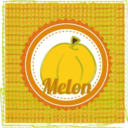 melon icon on special backgroundのイラスト素材