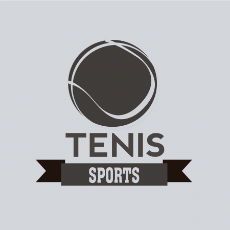 tennis icon on light blue backgroundのイラスト素材