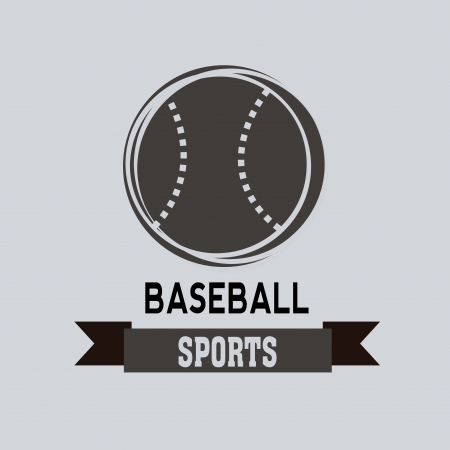 baseball icon on light blue backgroundのイラスト素材