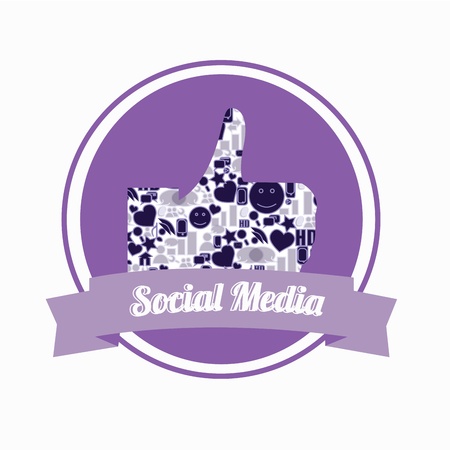 abstract purple like icon on white backgroundのイラスト素材