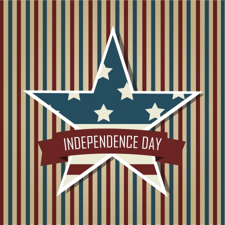 abstract USA star of the independence day on special backgroundのイラスト素材