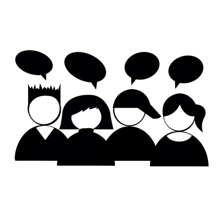 children icons on white backgroundのイラスト素材