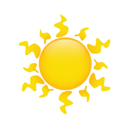 abstract sun on white background のイラスト素材