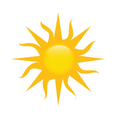 abstract sun on white backgroundのイラスト素材