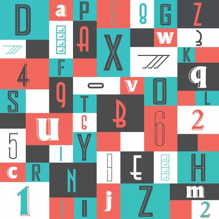 letters making a special alphabet backgroundのイラスト素材