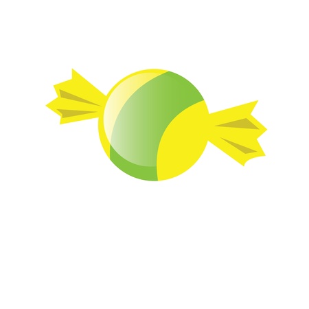 special candy on white backgroundのイラスト素材