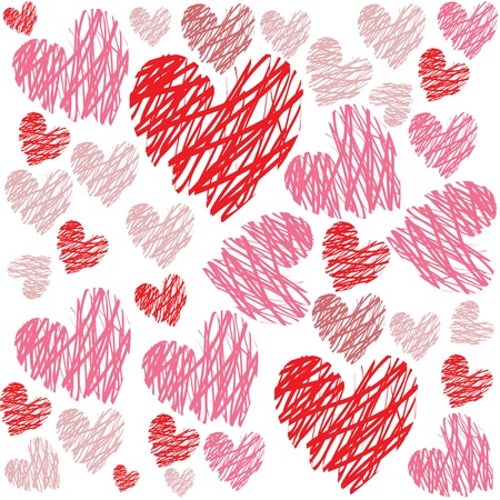 abstract love heart making a special backgroundのイラスト素材