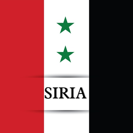 Siria text on special background allusive to the flagのイラスト素材