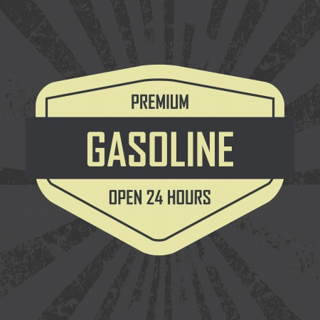 abstract gasoline label on special dirty backgroundのイラスト素材