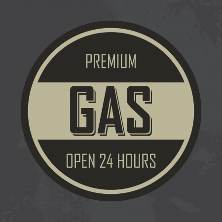 abstract gas label on special dirty backgroundのイラスト素材