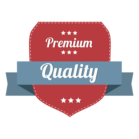 abstract premium quality label on white backgroundのイラスト素材