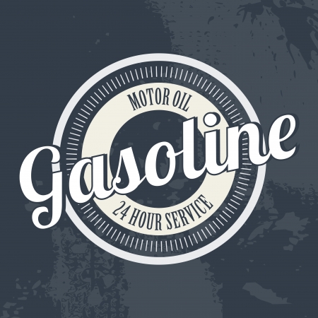 abstract gasoline label on special dirty backgroundのイラスト素材
