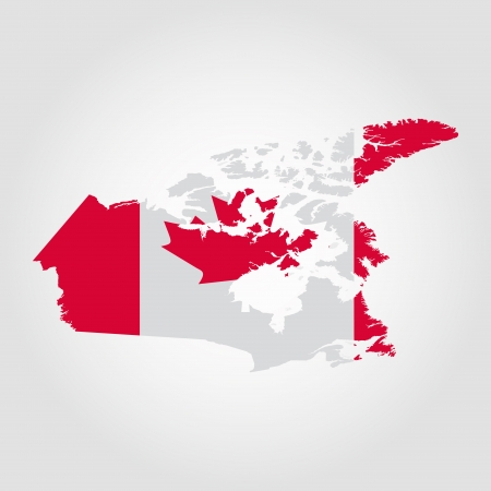 abstract canada flag on a white backgroundのイラスト素材