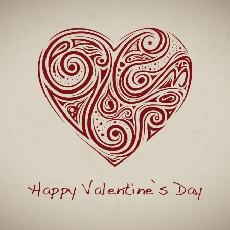 abstract happy valentine's day background with special objectsのイラスト素材