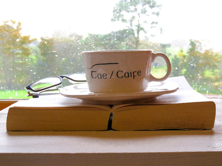 Relax and have have a coffeeの写真素材