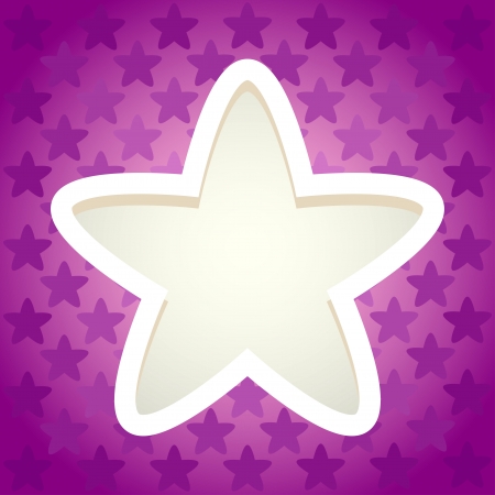 Star paper cut frame  Objects grouped and named in English  No mesh, gradient, transparency used  Gradient used  のイラスト素材