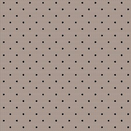 Black dot lacy seamless background のイラスト素材