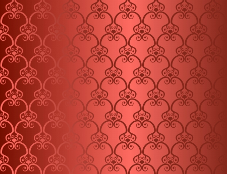 Red seamless retro wallpaper background. のイラスト素材
