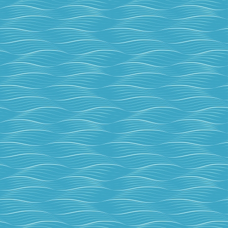 Abstract blue waves seamless background. のイラスト素材