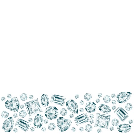 White background with diamond bottom のイラスト素材