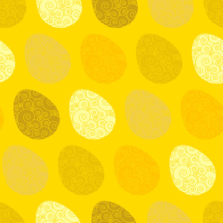 Seamless Easter eggs patternのイラスト素材