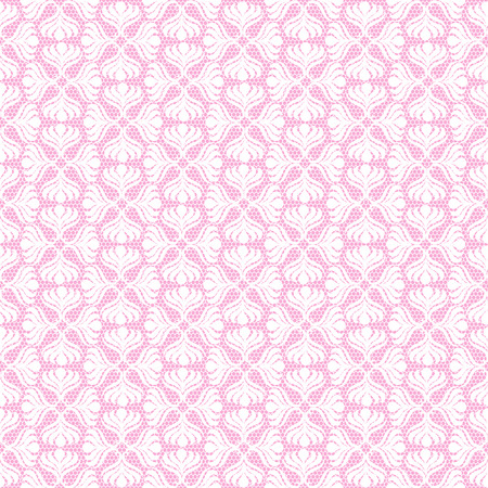 White retro seamless pattern on pink background のイラスト素材