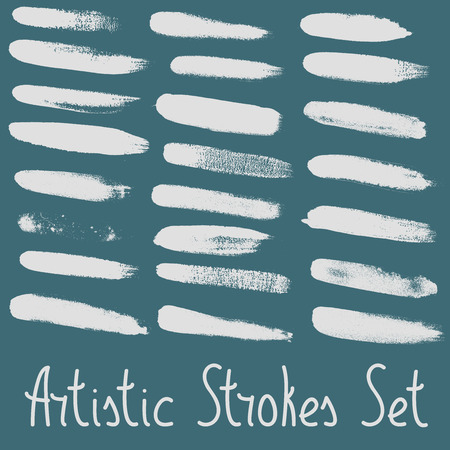 Artistic strokes set. のイラスト素材