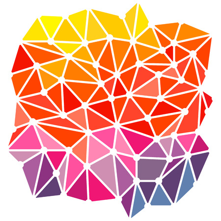 Bright triangles low poly composition backgroundのイラスト素材