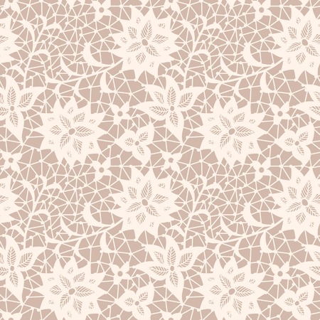 Seamless flower lace patternのイラスト素材