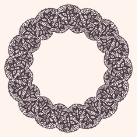 Lacy retro frameのイラスト素材