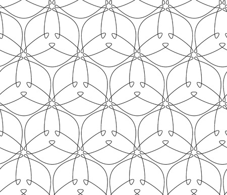 Geometric line art seamless patternのイラスト素材
