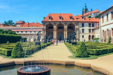 Palace in Wallenstein Garden in Prague, Czech Republic. June 2010のeditorial素材