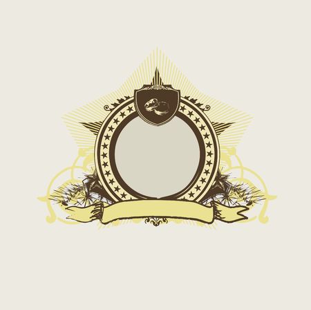 Decorative frame with two rings .Can by used as wedding invitation, love letter, valentine's day postcardの写真素材