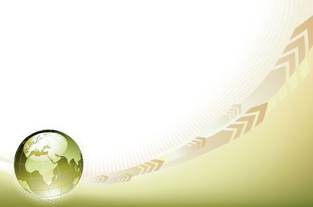 illustration of abstract Background with Glossy Earth Globe のイラスト素材