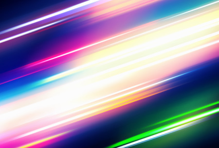 Vector illustration of abstract background with blurred magic neon color lightsのイラスト素材
