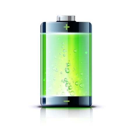 illustration of detailed glossy battery full level indicator icon illustration of detailed glossy battery full level indicator icon