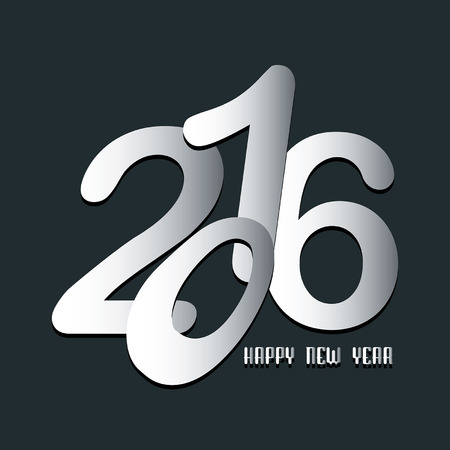 Vector - happy new year 2016のイラスト素材