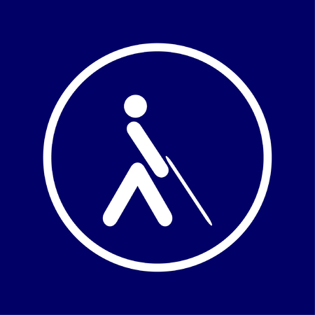 Accessibility icon, poor vision, people with blindnessのイラスト素材