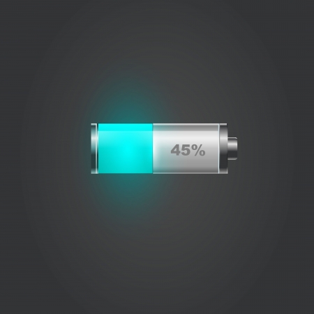 User interface battery charge level indicator のイラスト素材