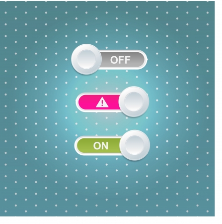 User interface power sliders のイラスト素材