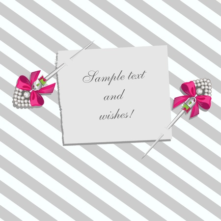 Glamorous doodle with lovely pins のイラスト素材