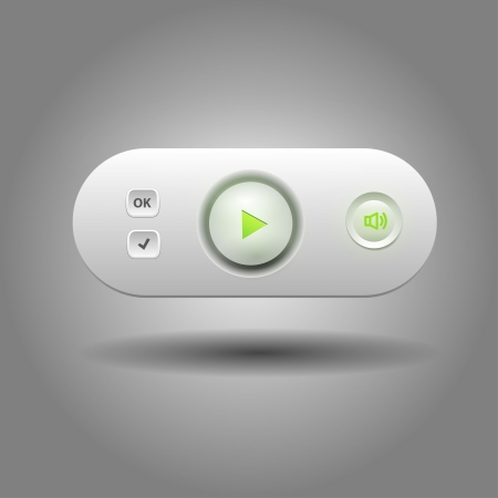 User interface media player のイラスト素材