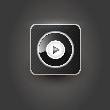 User interface media player icon のイラスト素材