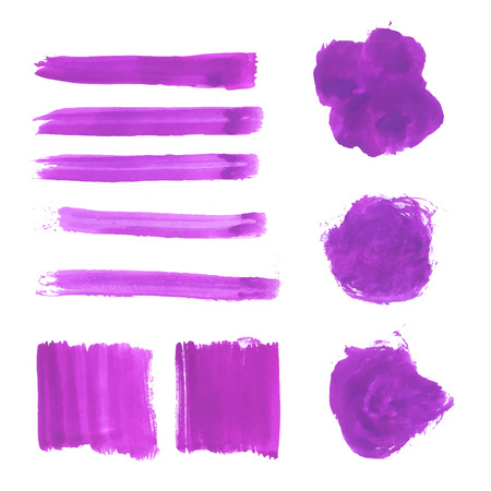 Abstract watercolor background with colorful lines on white.のイラスト素材