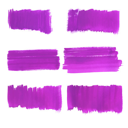 Set watercolor blobs, isolated on white background.のイラスト素材